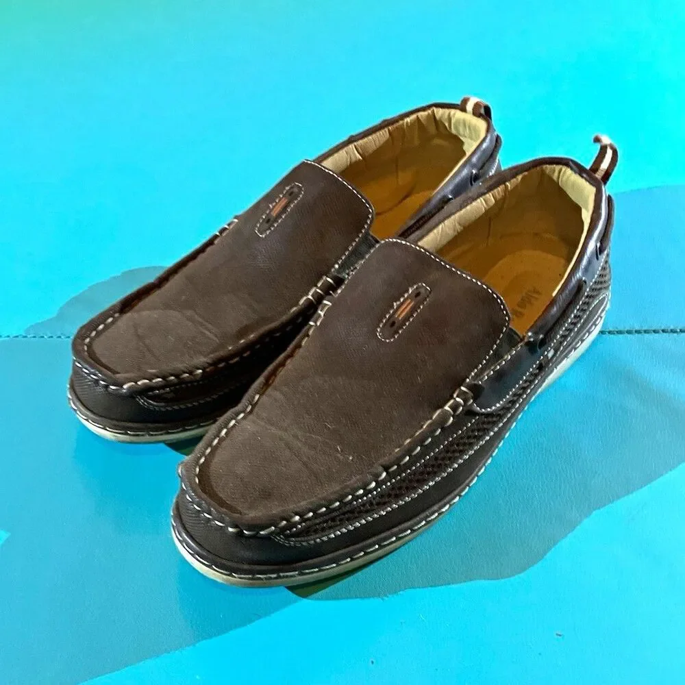 Aldo Rosetti Men's Brown Faux Suede Slip-On Loafer Casual US 11 EU 41 MPN 91809